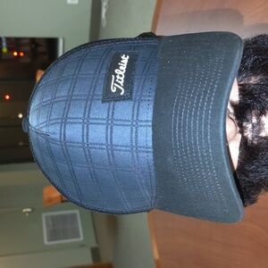 Titleist Stripped Black Charcoal Trucker Mesh Snapback Golf Cap Hat